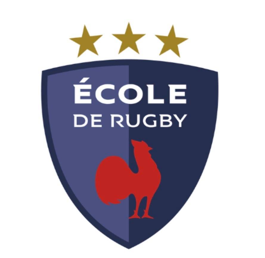 Logo école de rugby 3 étoiles